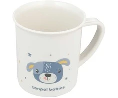 CANPOL BABIES plastikinis puodelis su rankenėlėmis CUTTE ANIMALS, 170 ml, 4/413_blu2
