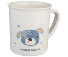 CANPOL BABIES plastikinis puodelis su rankenėlėmis CUTTE ANIMALS, 170 ml, 4/413_blu2