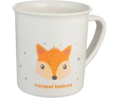 CANPOL BABIES plastikinis puodelis su rankenėlėmis CUTTE ANIMALS, 170 ml, 4/413_ora