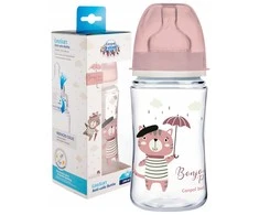 Canpolbabies CANPOL BABIES plataus kaklelio buteliukas EASYSTART BONJOUR PARIS, 240 ml, 35/232_pin
