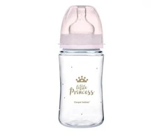 CANPOL BABIES plataus kaklelio buteliukas EASYSTART ROYAL BABY, 240 ml, 35/234_pin
