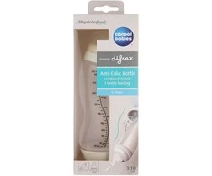CANPOL BABIES platus S formos buteliukas Anti-Colic PP 310 ml, 24/200