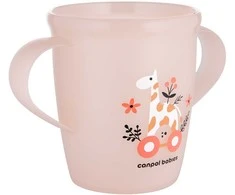 CANPOL BABIES puodelis su rankenėlėmis mažyliams, TOYS, coral, 250 ml, 2/101_pin