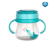 CANPOL BABIES puodelis su uždaromu šiaudeliu, 250 ml, 56/517