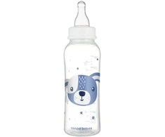 CANPOL BABIES siauro kaklelio buteliukas CUTE ANIMALS, 250 ml, 11/841_blu