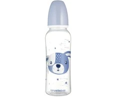 CANPOL BABIES siauro kaklelio buteliukas CUTE ANIMALS, 250 ml, 11/841_blu