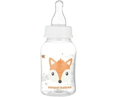 CANPOL BABIES siauro kaklelio buteliukas CUTE ANIMALS, 120 ml, 11/851_ora