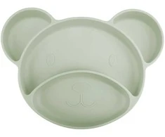 CANPOL BABIES Silikoninė lėkštė su pritvirtinimu BEAR, 51/401_gre