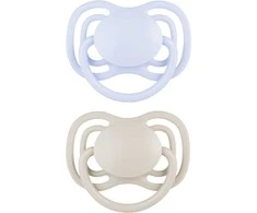 CANPOL BABIES silikoniniai simetriniai čiulptukai NUDE, Mėlyna, 0-6m, 2 vnt., 23/225_blu