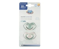 CANPOL BABIES silikoniniai simetriniai čiulptukai PURE COLOR, 0-6 mėn., 2vnt., 22/655_bei