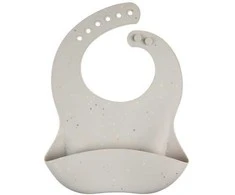 CANPOL BABIES silikoninis seilinukas su kišene DOTS, 51/029_grey