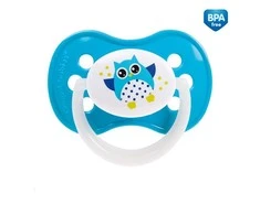 CANPOL BABIES silikoninis simetrinis čiulptukas OWL, 0-6 mėn., 22/568