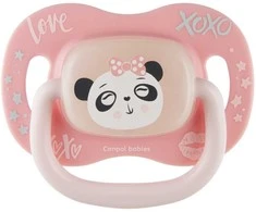 CANPOL BABIES silikoninis simetriškas čiulptukas, 6-18M, EXOTIC (panda), 34/921_pand