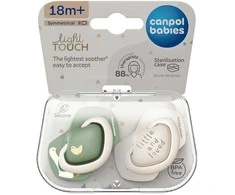 CANPOL BABIES simetrinis silikoninis čiulptukas GOOSE, 18+ mėn., 2 vnt., 22/667
