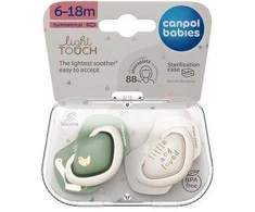 CANPOL BABIES simetrinis silikoninis čiulptukas GOOSE, 6-18 mėn., 2 vnt., 22/667