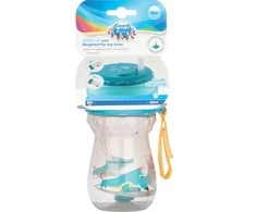 CANPOL BABIES sportinis puodelis su uždaromu šiaudeliu, 350 ml, 56/518