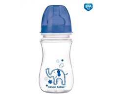 Canpolbabies CANPOL BABIES plataus kaklelio buteliukas EASYSTART, colorful animals, 3-6 mėn+, 240 ml, 35/206