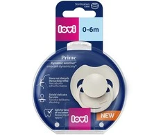 LOVI silikoninis dinaminis čiulptukas Prime, Coconut, 0-6m, 1 vnt., 34/400