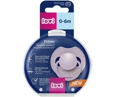 LOVI silikoninis dinaminis čiulptukas Prime, Violet, 0-6m, 1 vnt., 34/421