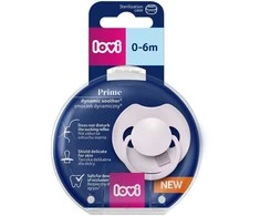 LOVI silikoninis dinaminis čiulptukas Prime, Lilac, 0-6m, 1 vnt., 34/420