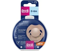LOVI silikoninis dinaminis čiulptukas Prime, Blush, 0-6m, 1 vnt., 34/405