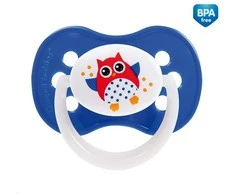 CANPOL BABIES silikoninis simetrinis čiulptukas OWL, 0-6 mėn., 22/568