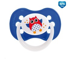 CANPOL BABIES silikoninis simetrinis čiulptukas OWL, 6-18 mėn., 22/569