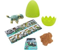 CAPTIVZ slaimo kiaušinis su dinozauro figūrėle Jurassic Flocked Hatchlings, asort., 670