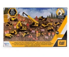 CAT statybų transporto priemonių rinkinys su priedais Little Machines Mega Set, 83337