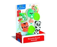 CLEMENTONI BABY kūdikių žaislas Round&amp;Round animals, 17915