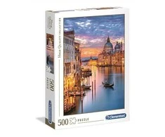 CLEMENTONI dėlionė HQC apšviesta Venecija 500 vnt,, 35056