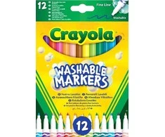 Crayola, Inc. CRAYOLA nuplaunami flomasteriai Fineline, 12 vnt., 58-6671