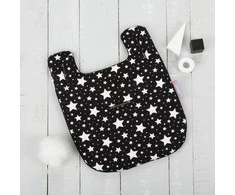 CUDDLECO vežimėlio įdėklas/paminkštinimas Juodas&amp;Baltas Stars Mini CC844050