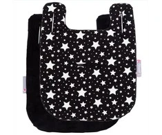 CUDDLECO vežimėlio įdėklas/paminkštinimas Juodas&amp;Baltas Stars Mini CC844050