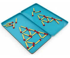 Dėlionė PURPLE COW kelioninis žaidimas Matchstick Puzzles (LT, LV, EE), 6886