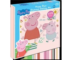DIAMOND DOTS kūrybinis rinkinys piešimas deimantais Peppa Pig Happy Days, 2378 deimantai, DBX.089