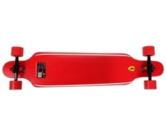Bambukinė riedlentė Ferrari Longboard, FBW15, Juodos ir raudonos spalvos