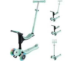 GLOBBER paspirtukas Go-Up Sporty Lights, spalva: mėtinė