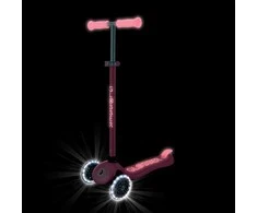 GLOBBER paspirtukas Primo Plus Glow Lights, koralinis rožinis, 443-110