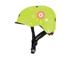 GLOBBER vaikiškas šalmas Elite Lights, žalias, dydis: XS-S 48-53 cm (507-106-2)