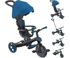 Triratukas GLOBBER Explorer Trike 4in1, tamsiai mėlynas