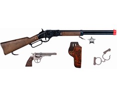 Pulio Gonher Guns GONHER rinkinys kaubojaus ginklų WILD-WEST, 498/0