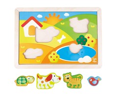 HAPE dėlionė Saulėtas slėnis 3in1, E1601A