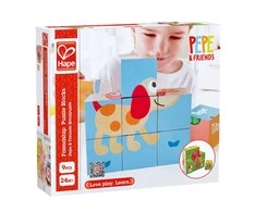 HAPE kaladėlės-dėlionė Pepė ir draugai, E0452A