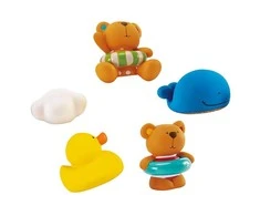 HAPE Vonios žaislų rinkinys Tedis ir draugai, E0201