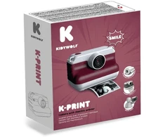 KIDYWOLF KIDYWOLF momentinis fotoaparatas su terminiu spausdinimu, raudonas, K-PRINT-RD