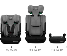 KINDERKRAFT automobilinė kėdutė I-COMFY, i-Size, tamsiai pilka, KCICOM00DGR0000