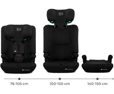 KINDERKRAFT automobilinė kėdutė I-COMFY, i-Size, juoda, KCICOM00BLK0000