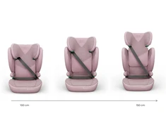 KINDERKRAFT automobilinė kėdutė JUNIOR FIX 2 PLUS, 100-150 cm., Rožinė, KCJUFI20PNKPL0N