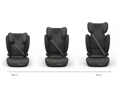 KINDERKRAFT automobilinė kėdutė JUNIOR FIX 2 PLUS, 100-150 cm., Juodas, KCJUFI20BLKPL0N